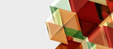 Parlak renk altıgen geometrik kompozisyon arka plan, iş sunumu şablonu