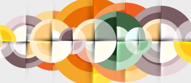 Dairesel geometrik tasarım şablonu