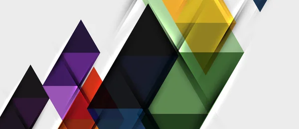 Modèle de conception de présentation d'entreprise moderne géométrique triangle — Image vectorielle