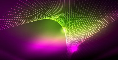 Parlak neon uzay arka planı