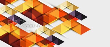 Üçgen geometrik modern iş sunumu tasarım şablonu, herhangi bir arka plan için soyut desen