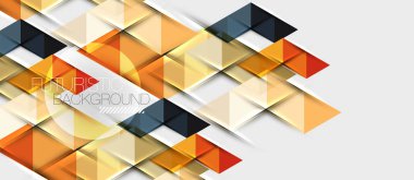 Üçgen geometrik modern iş sunumu tasarım şablonu