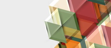 Parlak renk altıgen geometrik kompozisyon arka plan, iş sunumu şablonu