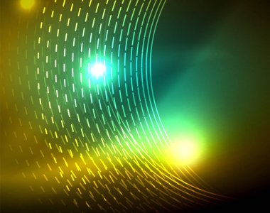 Parlak çevrelerin parlayan soyut arka plan