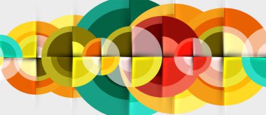 Dairesel geometrik tasarım şablonu