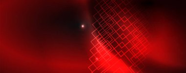 Parlak neon techno şablonu. Neon hatları arka plan, 80s tarzı lazer ışınları