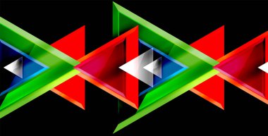 Dinamik üçgen kompozisyon soyut arka plan