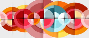 Dairesel geometrik tasarım şablonu