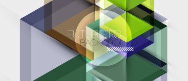 Altıgen vektör iş sunumu veya broşür şablonu, teknoloji modern tasarım