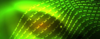 Parlak neon hatları techno Magic futuristik arka plan, sihirli enerji alanı ışık kavramı, soyut arka plan duvar kağıdı tasarım