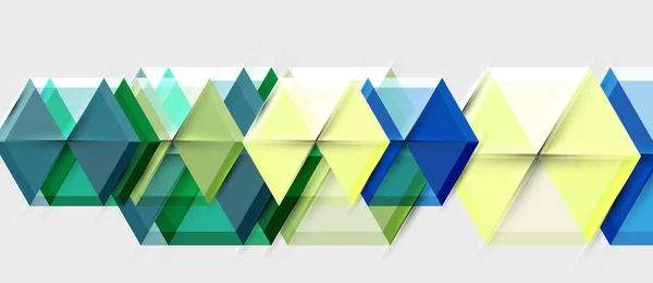 Fondo de composición geométrica de hexágono de color brillante, plantilla de presentación empresarial — Vector de stock