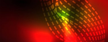 Parlak neon vektör dalga çizgi soyut arka plan, hareket kavramı