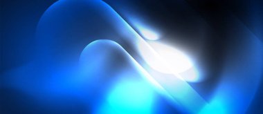 Neon parlayan tekno çizgiler, yüksek teknoloji fütüristik soyut arka plan şablonu