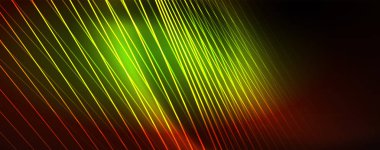 Çizgiler, soyut duvar kağıdı, parlak hareket, sihirli uzay ışığı ile parlak renkli neon ışık. Techno soyut arka plan