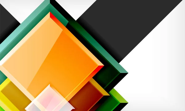 Quadrato colorato e rettangolo blocchi di sfondo — Vettoriale Stock