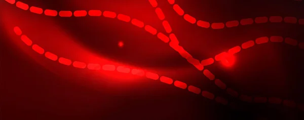 Lumineux néon lignes techno magique arrière-plan futuriste, concept de lumière de l'espace de l'énergie magique, fond abstrait conception de papier peint — Image vectorielle