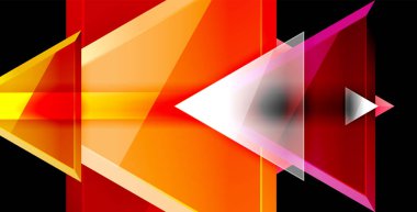 Dinamik üçgen kompozisyon soyut arka plan