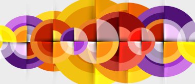 Geometrik tasarım arka plan - daireler