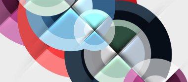 Dairesel geometrik tasarım şablonu