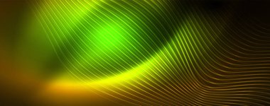 Parlak neon hatları techno Magic futuristik arka plan, sihirli enerji alanı ışık kavramı, soyut arka plan duvar kağıdı tasarım