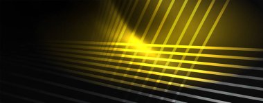 Çizgiler, soyut duvar kağıdı, parlak hareket, sihirli uzay ışığı ile parlak renkli neon ışık. Techno soyut arka plan