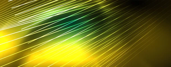 Vektör Neon ışık hatları kavramı, soyut arka plan