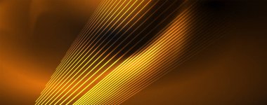 Çizgiler, soyut duvar kağıdı, parlak hareket, sihirli uzay ışığı ile parlak renkli neon ışık. Techno soyut arka plan