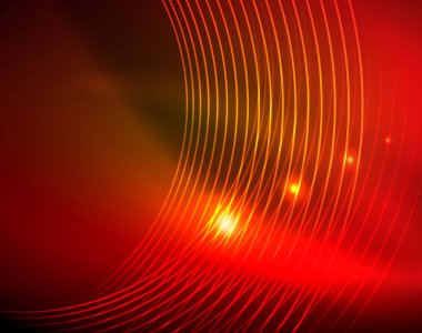 Parlak çevrelerin parlayan soyut arka plan