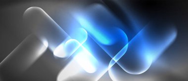 Neon parlayan tekno çizgiler, yüksek teknoloji fütüristik soyut arka plan şablonu