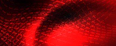 Karanlıkta dumanlı parlayan dalgalar. Neon renkli ışık ve dalgalı çizgiler ile koyu soyut arka plan. Vektör