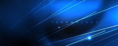 Çizgiler, soyut duvar kağıdı, parlak hareket, sihirli uzay ışığı ile parlak renkli neon ışık. Techno soyut arka plan