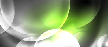 Çevrelerle parlak neon renk ışığı soyut arka plan