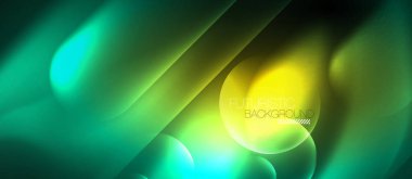 Neon parlayan tekno çizgiler, yüksek teknoloji fütüristik soyut arka plan şablonu