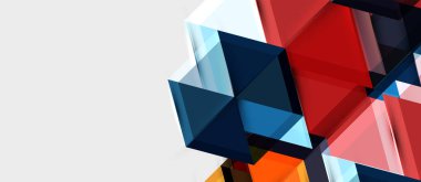 Geometrik üçgen ve altıgen soyut arka plan, vektör illüstrasyon