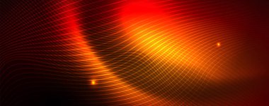 Parlak neon hatları techno Magic futuristik arka plan, sihirli enerji alanı ışık kavramı, soyut arka plan duvar kağıdı tasarım