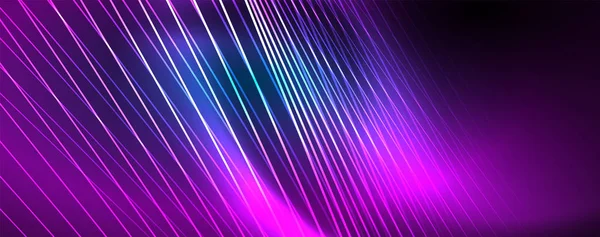 Neon μπλε λαμπερό γραμμές, magic ενέργειας ελαφριά διαστημική έννοια, αφηρημένο σχεδιασμό ταπετσαρία φόντο — Διανυσματικό Αρχείο