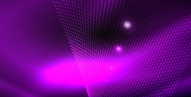 Parlak parlak parlayan Neon dalgalar