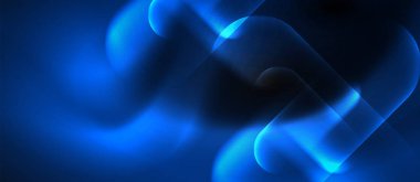 Neon parlayan tekno çizgiler, yüksek teknoloji fütüristik soyut arka plan şablonu