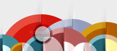 Geometrik tasarım arka plan - daireler