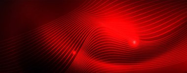 Parlak neon hatları techno Magic futuristik arka plan, sihirli enerji alanı ışık kavramı, soyut arka plan duvar kağıdı tasarım