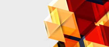 Parlak renk altıgen geometrik kompozisyon arka plan, iş sunumu şablonu