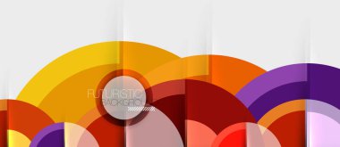 Geometrik tasarım arka plan - daireler