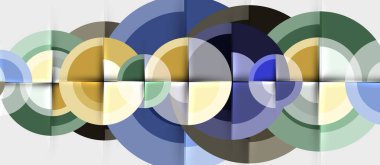 Geometrik tasarım arka plan - daireler