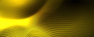 Parlak neon hatları techno Magic futuristik arka plan, sihirli enerji alanı ışık kavramı, soyut arka plan duvar kağıdı tasarım