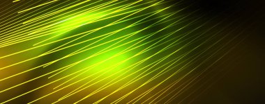 Çizgiler, soyut duvar kağıdı, parlak hareket, sihirli uzay ışığı ile parlak renkli neon ışık. Techno soyut arka plan