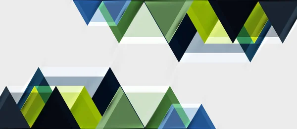 Geometrische driehoek en zeshoek abstracte achtergrond, vector illustratie — Stockvector