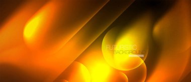 Neon parlayan techno hatları, mavi Hi-Tech futuristik soyut arka plan şablonu