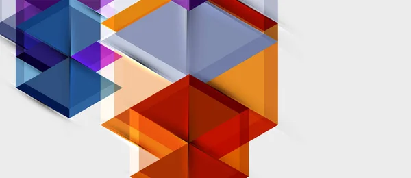 Fondo de composición geométrica de hexágono de color brillante, plantilla de presentación empresarial — Archivo Imágenes Vectoriales