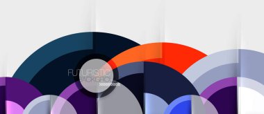 Dairesel geometrik tasarım şablonu