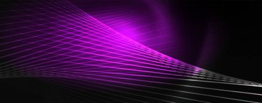 Çizgiler, soyut duvar kağıdı, parlak hareket, sihirli uzay ışığı ile parlak renkli neon ışık. Techno soyut arka plan